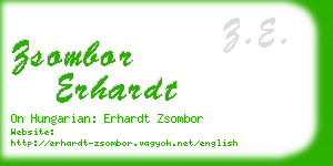 zsombor erhardt business card